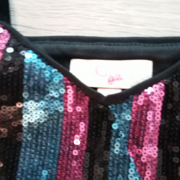 Gianni Bini Girls Sequined Holiday Party Dress - Picture 5 of 7